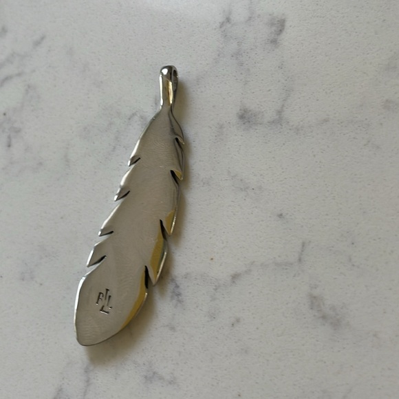 Ralph Lauren, Silver Feather Pendant - Picture 6 of 12